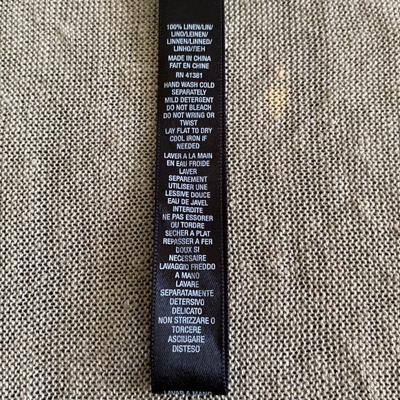 Ralph Lauren RLX 100% Linen knit shrug glorious fall colours, olive orange - Picture 4 of 10